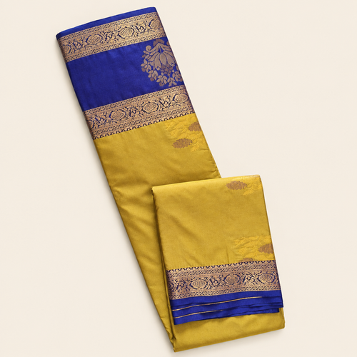 Antique Gold Blue - flat lay