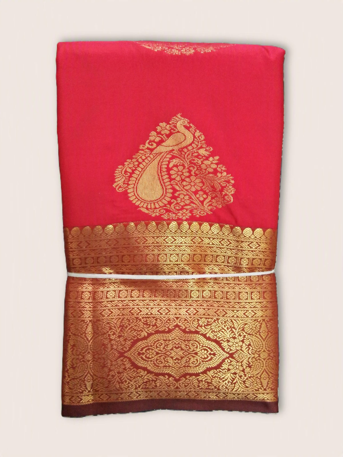 Ruby Red Saree