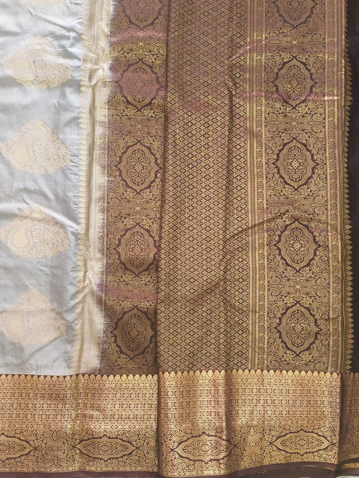 Silver Grey Saree