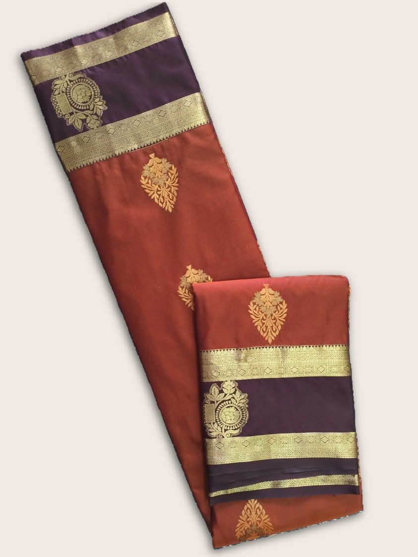 Maroon Saree