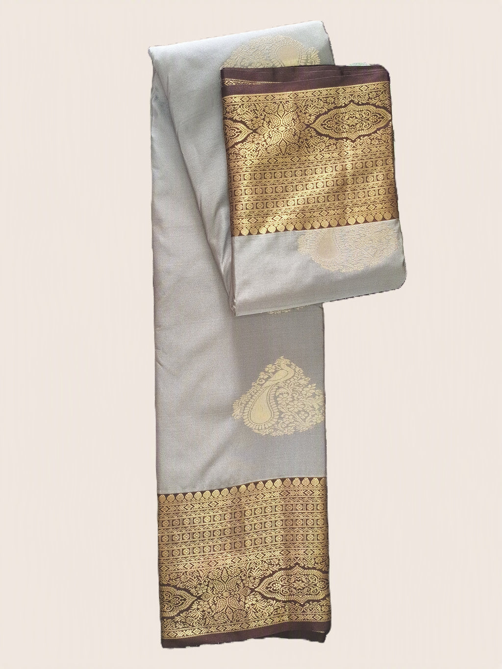 Silver Grey Saree