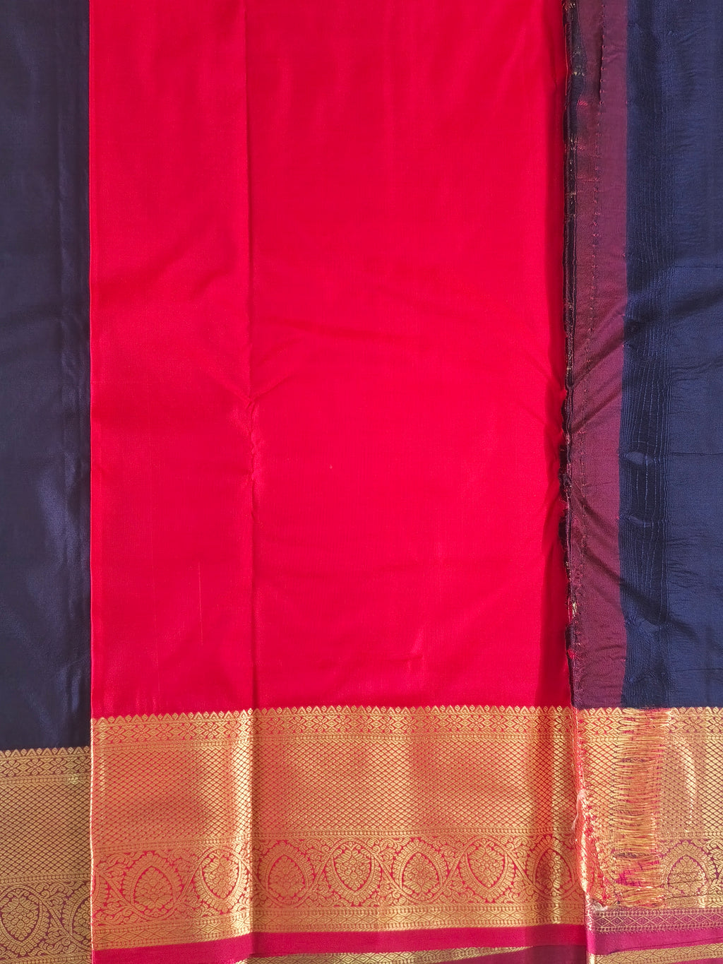 Midnight Navy Blue saree