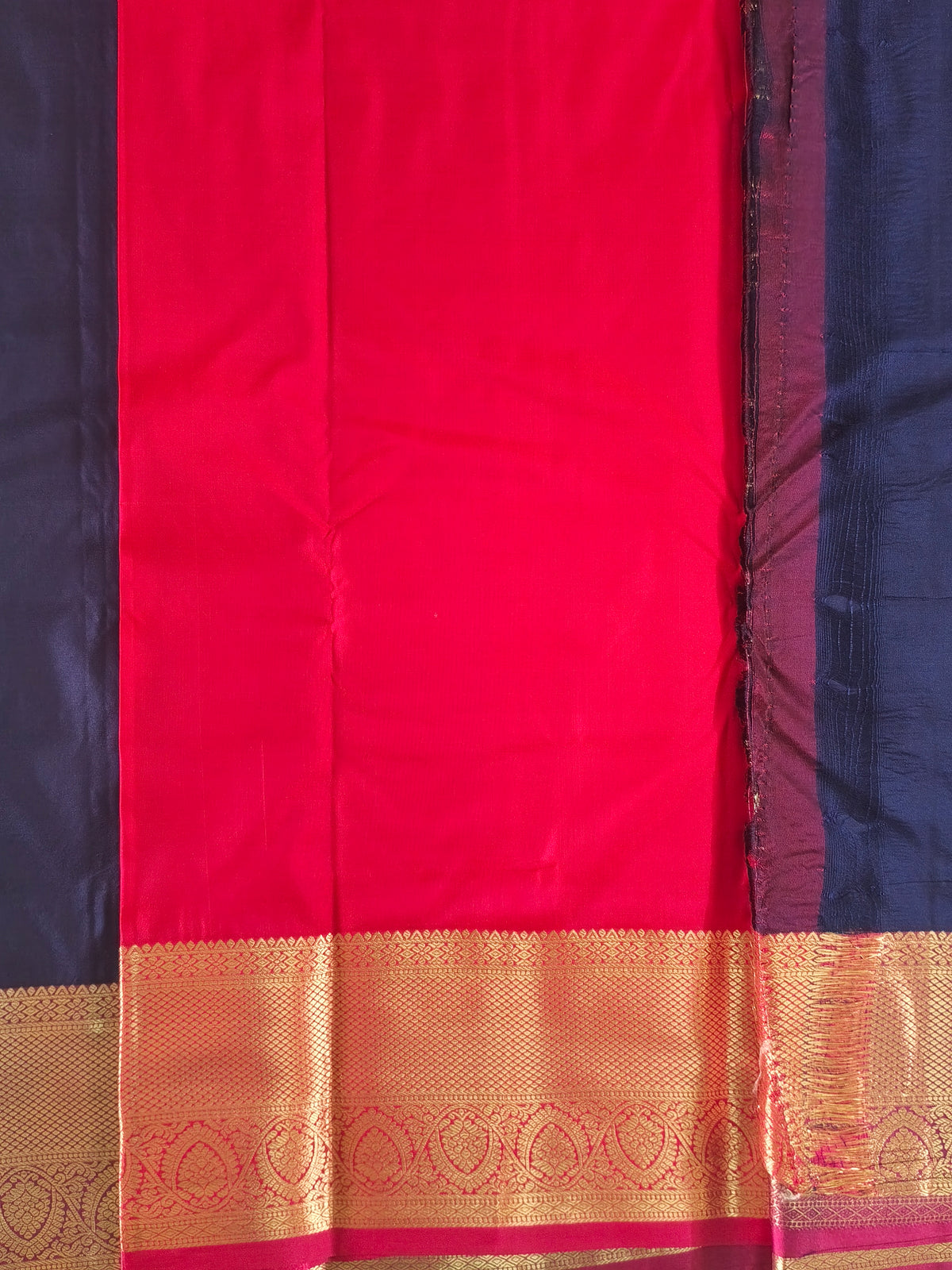Midnight Navy Blue saree